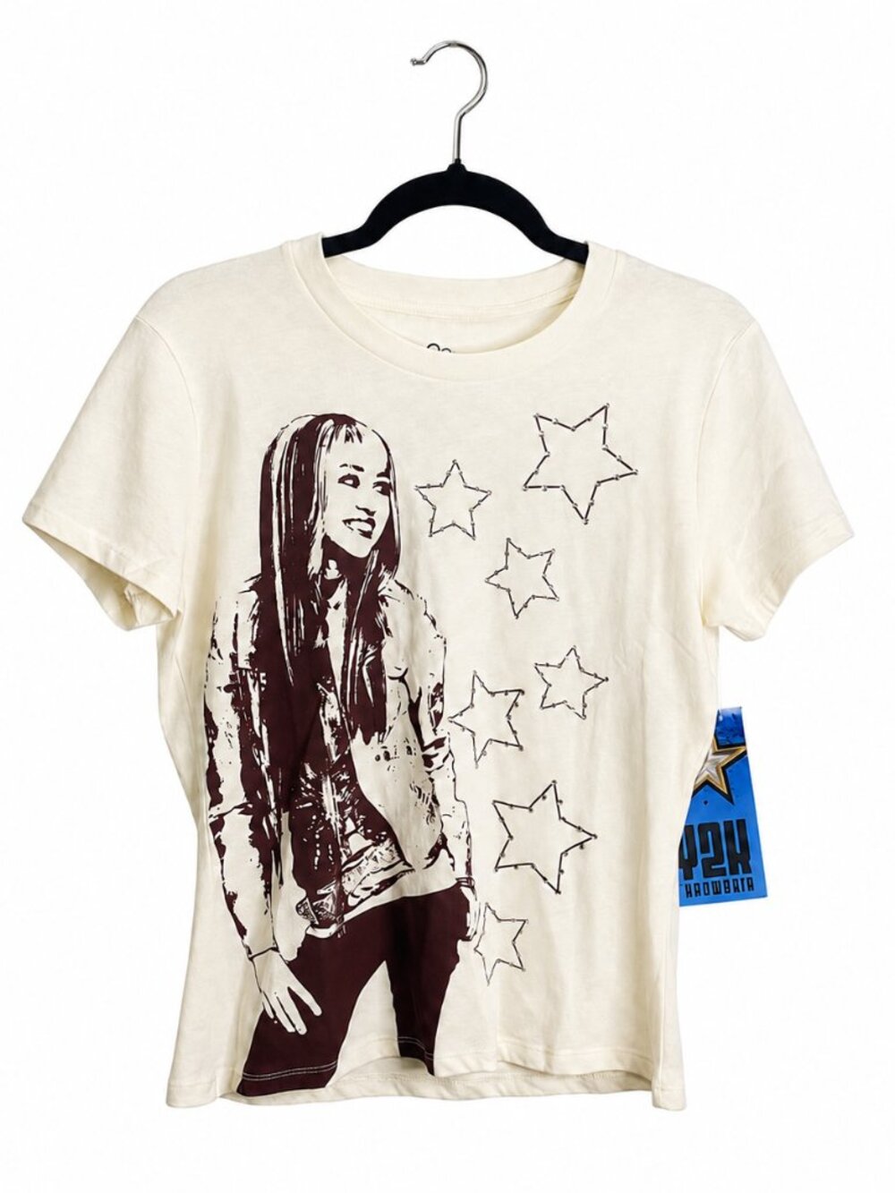 Hannah Montana Rhinestone Graphic Tee Women’s XL NWT Y2K